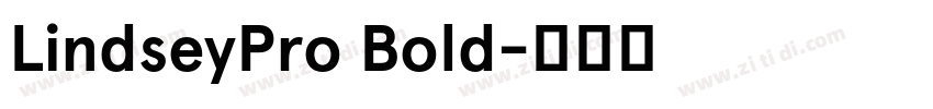 LindseyPro Bold字体转换